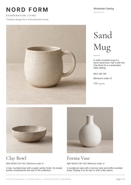 Lookbook catalog layout preview